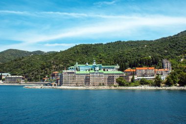 Yunanistan 'ın Athos kentindeki Rus Kutsal Panteleimon Manastırı