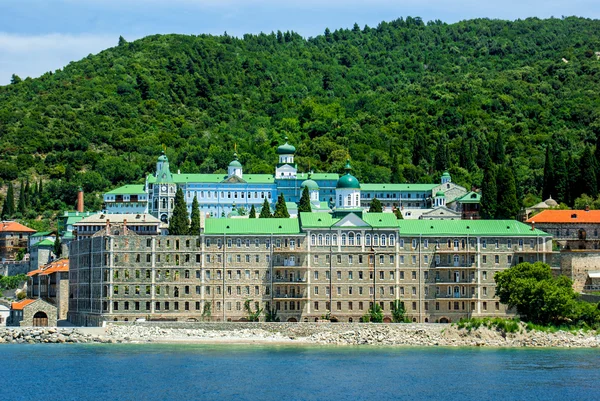 Russisch klooster van de Heilige Panteleimon in Athos, Griekenland — Stockfoto