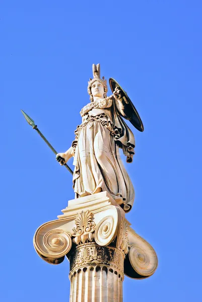 Estatua de Atenea en la Academia de Atenas, Grecia —  Fotos de Stock