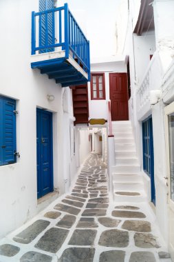 geleneksel Yunan evde mykonos island, Yunanistan