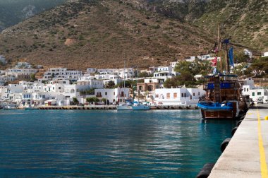 panoramik kamares port sifnos Island, Yunanistan