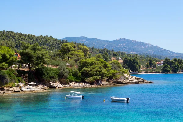 Lugar de veraneo de la península de halkidiki, en Grecia — Stockfoto