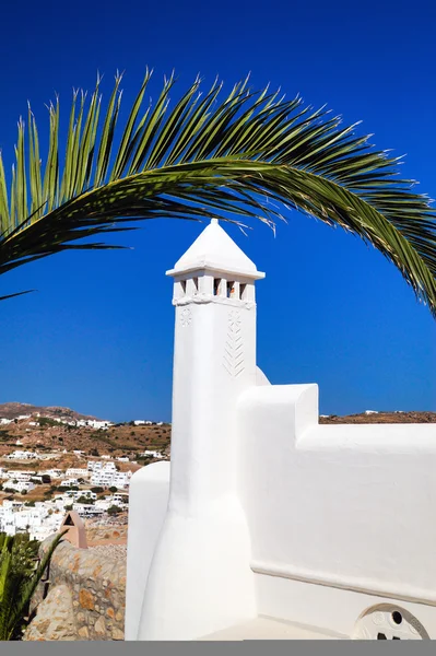 Casa grega tradicional na ilha de Mykonos, Grécia — Fotografia de Stock