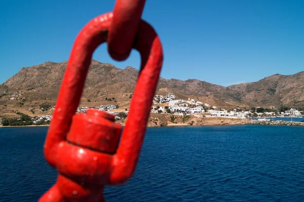 Panorámás kilátást Serifos island, Görögország — Stock Fotó