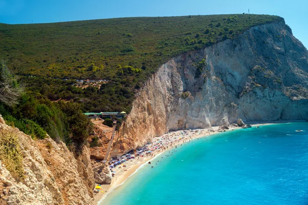 Plage de Porto Katsiki sur l'île de Lefkada, Grèce — Photo