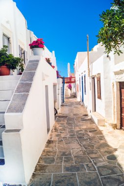 geleneksel Yunan evde mykonos island, Yunanistan