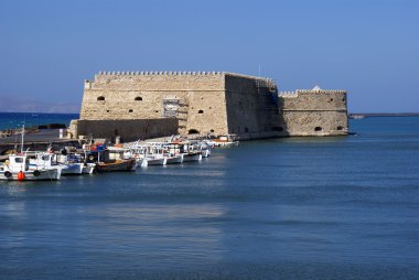 Kandiye şehir gr Girit Adası'nda Venedik Kalesi koules