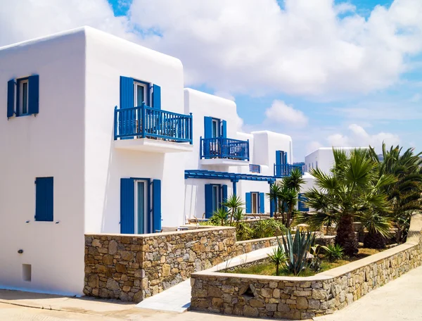 Traditionella grekiska hus på ön mykonos, Grekland — Stockfoto