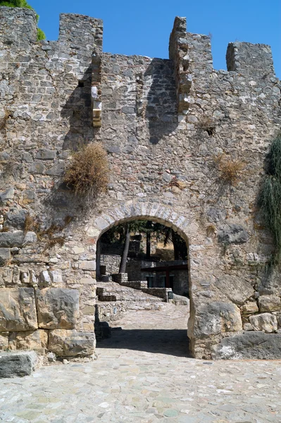 Řecko Nafpaktos hradu hlavní vchod, Řecko nafpactos — Stock fotografie