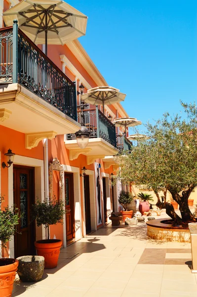 Traditionella grekiska hus på kefalonia island, Grekland — Stockfoto