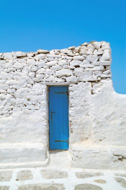 geleneksel Yunan evde mykonos island, Yunanistan