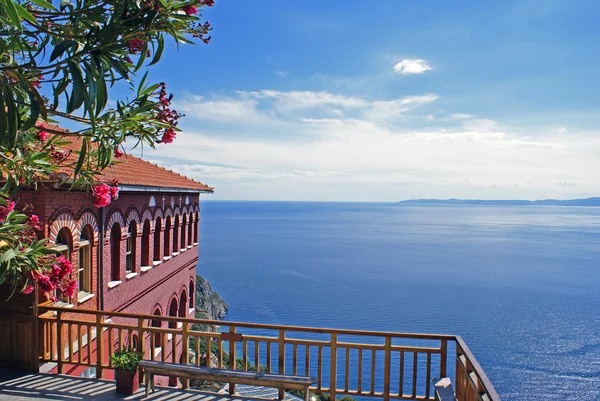 Maisons d'hôtes du monastère d'Agia Anna au Mont Athos — Photo