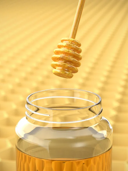 Honey Dipper — Stock Photo, Image