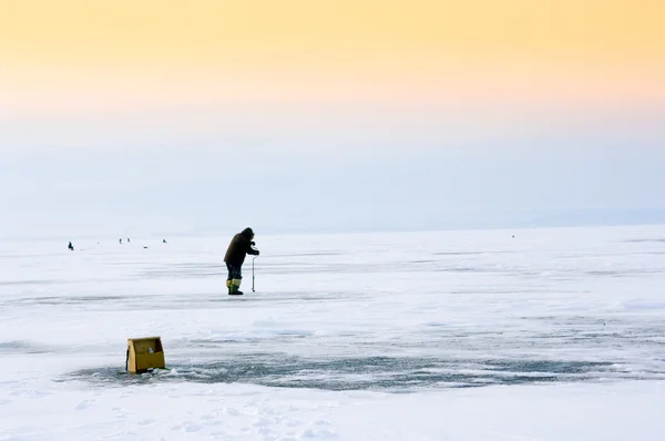 Pesca de invierno — Foto de Stock