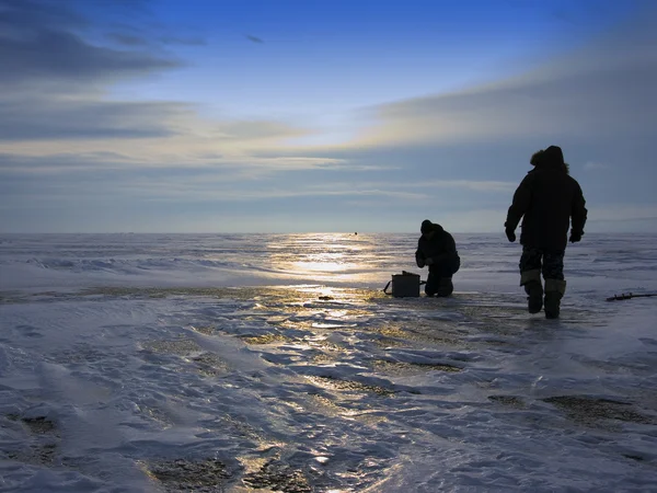 Pesca de invierno — Foto de Stock