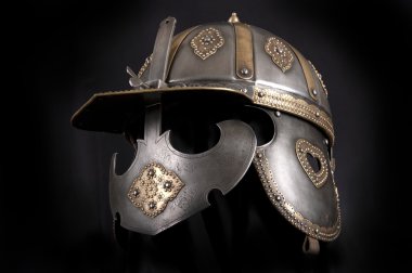 Iron helmet  clipart
