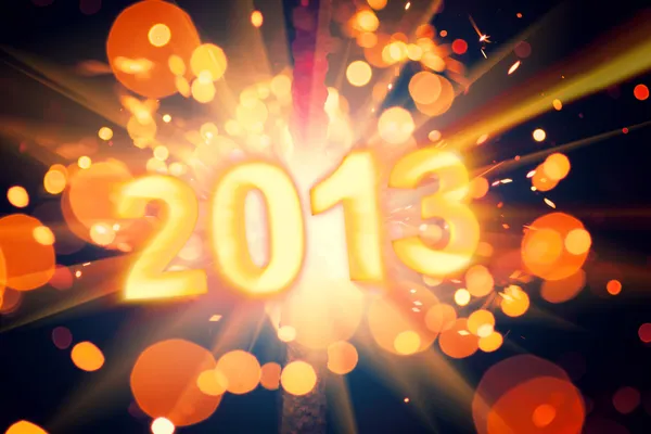 Новый год 2013 плакат — стоковое фото