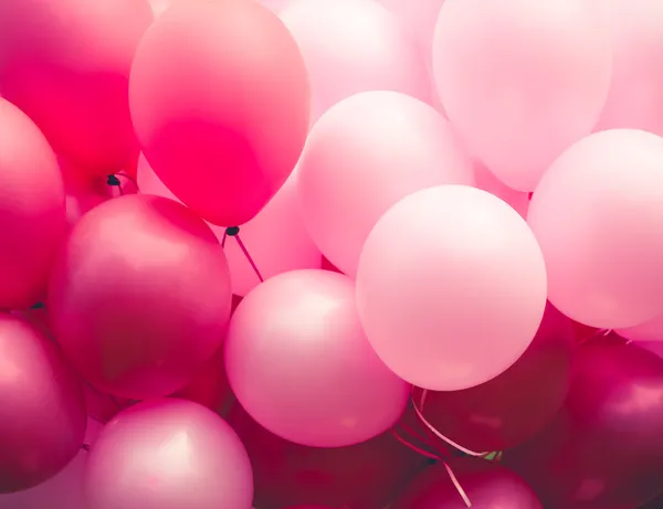 Roze ballons achtergrond — Stockfoto