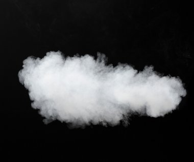 white smoke cloud background on black