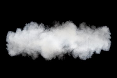 smoke cloud background on black clipart