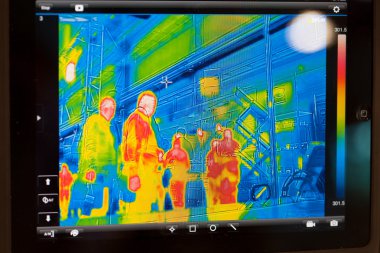 display of infrared thermometer