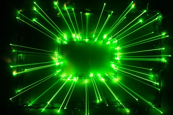 Marco abstracto luces verdes — Foto de Stock
