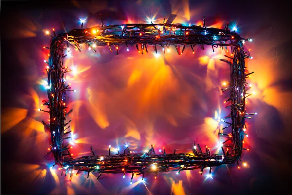 Party lights frame — Stock Photo, Image