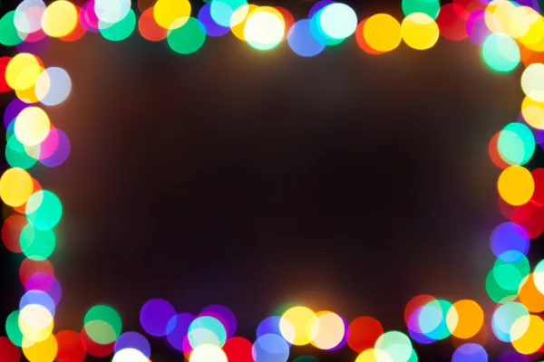 Marco de luces de punto Bokeh —  Fotos de Stock