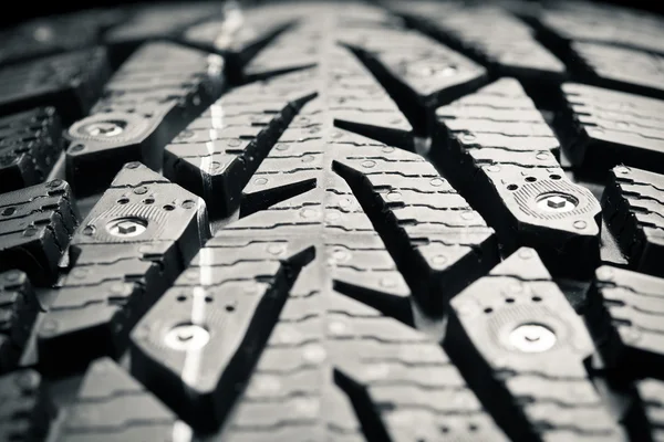 Protector of winter tire, macro view — Stock Photo, Image