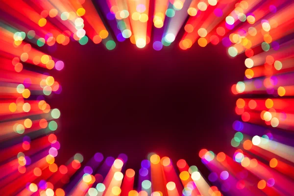 Blurred bokeh lights frame — Stock Photo, Image