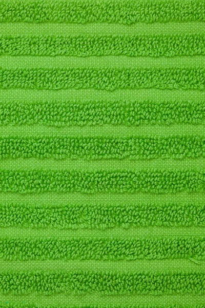 Groene handdoek textuur — Stockfoto