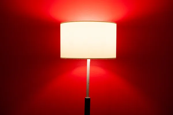 Interior lamp on red Royalty Free Stock Images