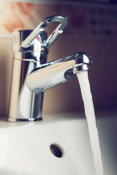 Working water tap — Stock Photo, Image