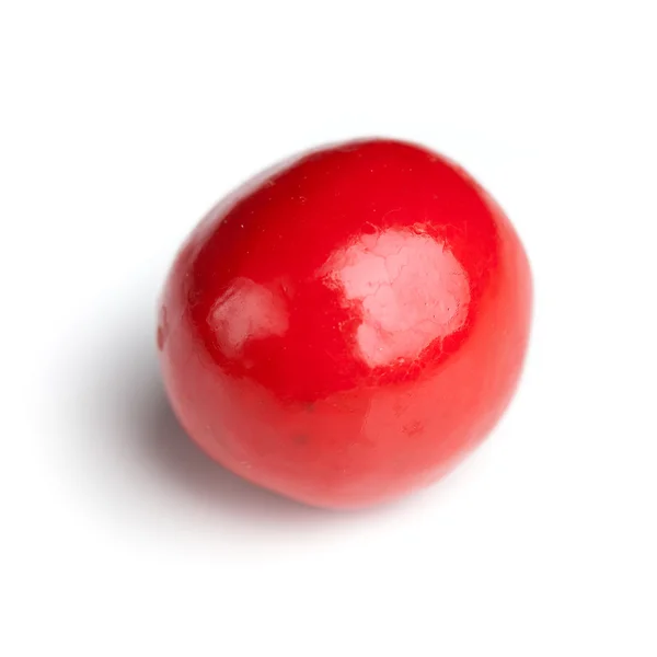 Bonbons rouges sur blanc — Photo