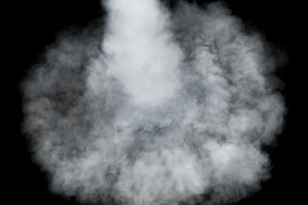 Smoky cloud isolated on black — Stock Photo, Image