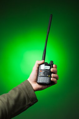 profesyonel El Telsizi radyo yeşil el