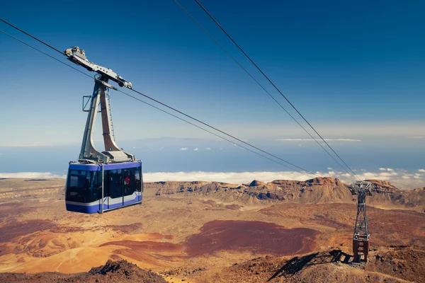 Mountain lift (funicular) at the top — Stock Photo, Image