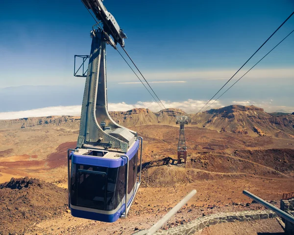 Mountain lift (funicular) at the top — Stock Photo, Image