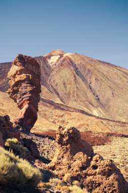 Mount teide Yanardağı ve kayalar
