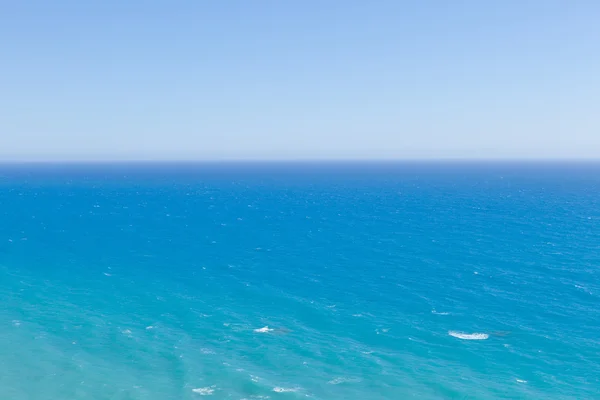 Azul mar horizonte fundo — Fotografia de Stock