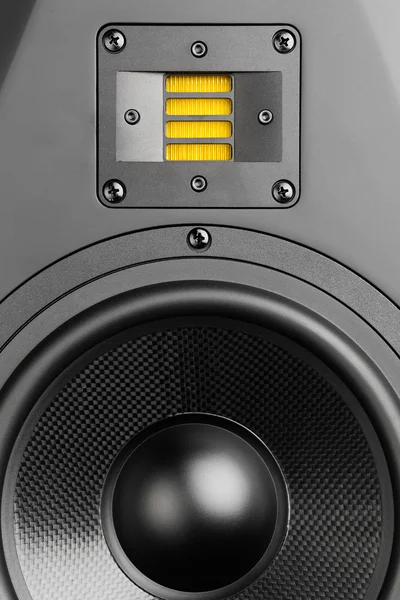 Alto-falante de áudio, vista close-up — Fotografia de Stock