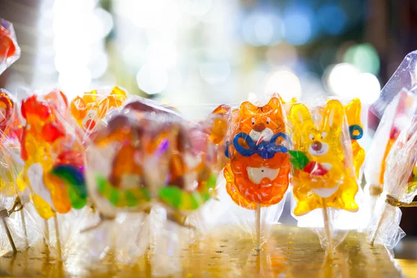 Bunte Lutscher-Bonbons — Stockfoto