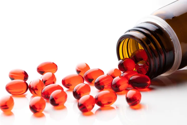 Vitamin E capsules — Stock Photo, Image