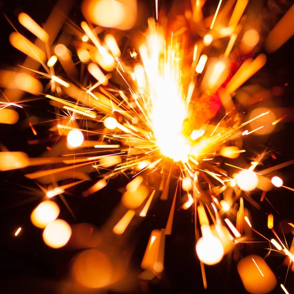 Colorful christmas sparkler — Stock Photo, Image