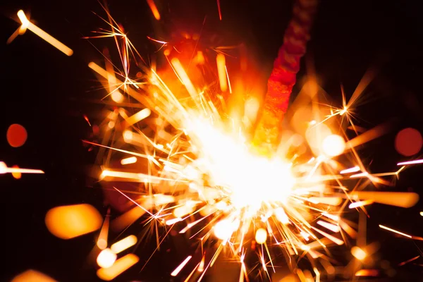 Colorful christmas sparkler — Stock Photo, Image