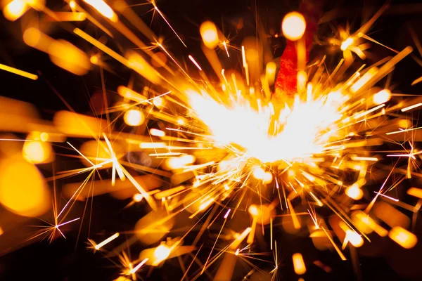 Colorful christmas sparkler — Stock Photo, Image