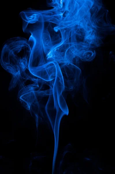 La fumée bleue abstraite — Photo