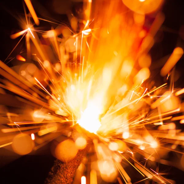 Colorful christmas sparkler — Stock Photo, Image