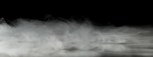 dense smoke backdrop isolated on black