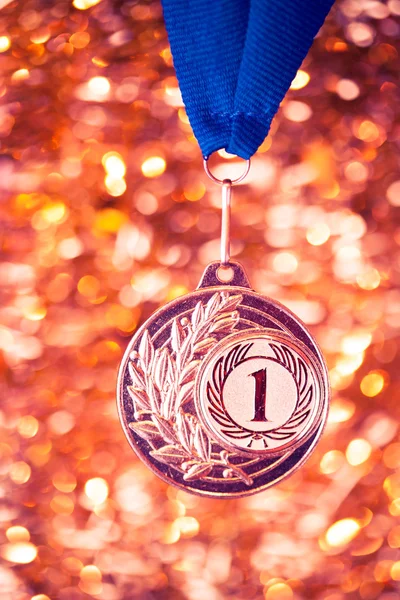 First place golden medal — Stock Photo, Image